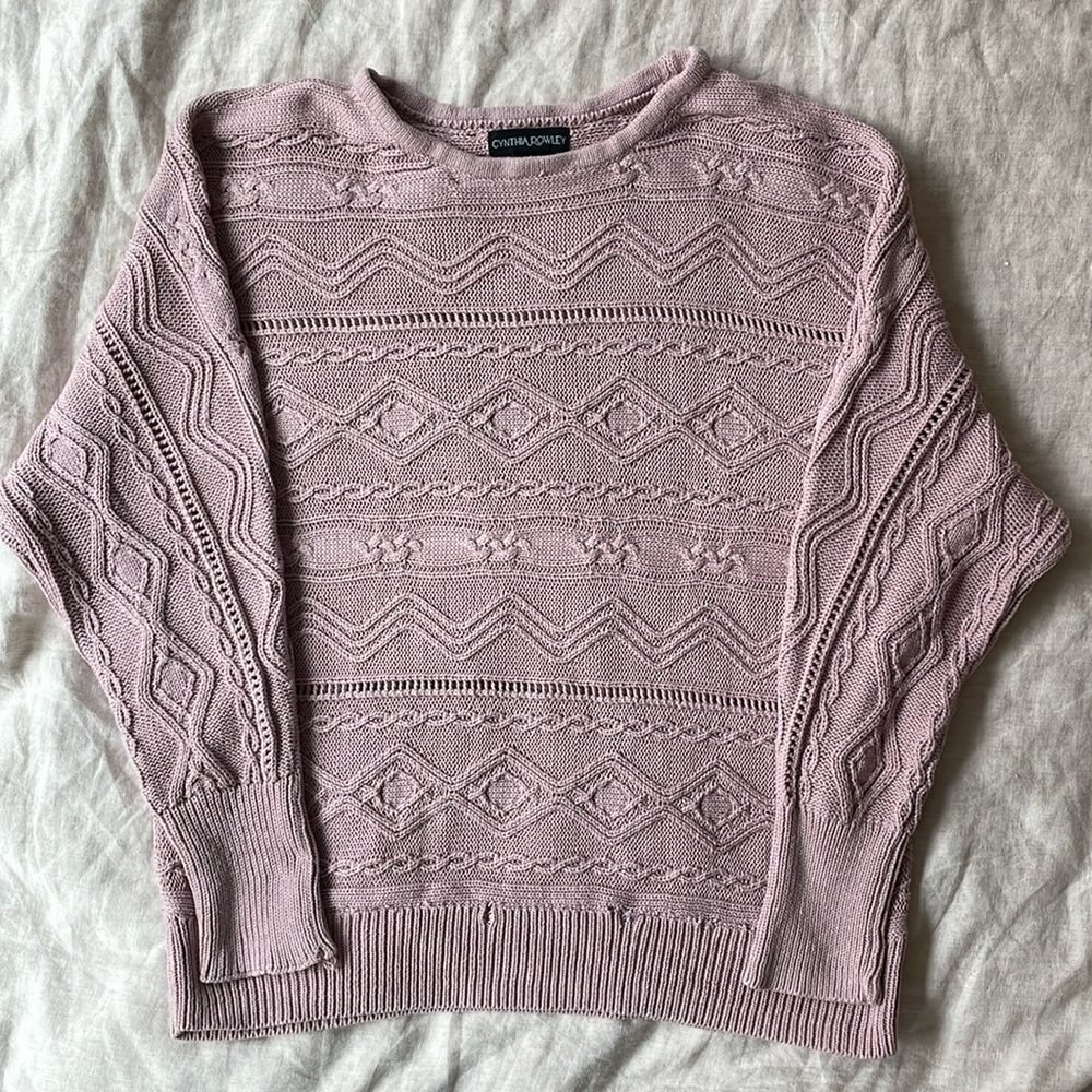 Cynthia Rowley Lilac Knit Sweater